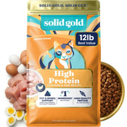 Solid Gold présentation avant sac montrant bénéfice nutritionnel