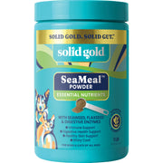 Solid Gold emballage SeaMeal montrant bénéfice nutritionnel