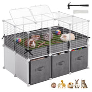 SONGMICS cage face avant montrant structure stable et visibilité optimale