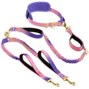 SparklyPets laisse face avant gradient rose pour promenades élégantes