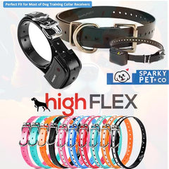 Sparky Pet Co gros plan sur la boucle et D-ring offrant fixation sûre