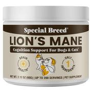 Special Breed emballage avant montrant pot biologique et bénéfice mémoire
