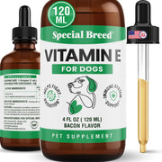 Special Breed flacon de vitamine E devant montrant le format 4 oz et l'emballage
