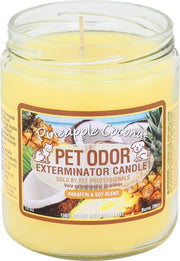 SPECIALTY PET PRODUCTS bougie en pot face montrant l'étiquette et le parfum tropical