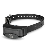 SportDOG vue avant du collier montrant le boîtier et le harnais, fiabilité visible