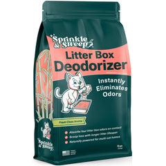 Sprinkle & Sweep emballage avant montrant format 8oz et facilité d'utilisation