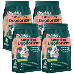 Sprinkle & Sweep emballage avant montrant lot de quatre sachets et bénéfice fraîcheur