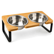 SPUNKYJUNKY vue avant du plateau bambou montrant design et finition durable