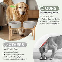 SPUNKYJUNKY détail support bambou stable avec pads silicone pour adhérence