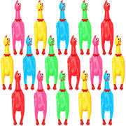 Sratte poulet en caoutchouc vue avant du paquet, idéal pour animations