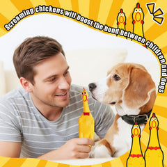 Sratte poulet en usage avec chien, stimulation et divertissement sûr