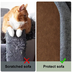 SREBAY tapis posé sur canapé montrant protection immédiate des accoudoirs
