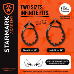 Starmark comparaison taille montrant ajustement précis pour grand chien