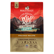 Stella & Chewy's emballage avant Prairie 21 lb montrant la recette et avantage appétence