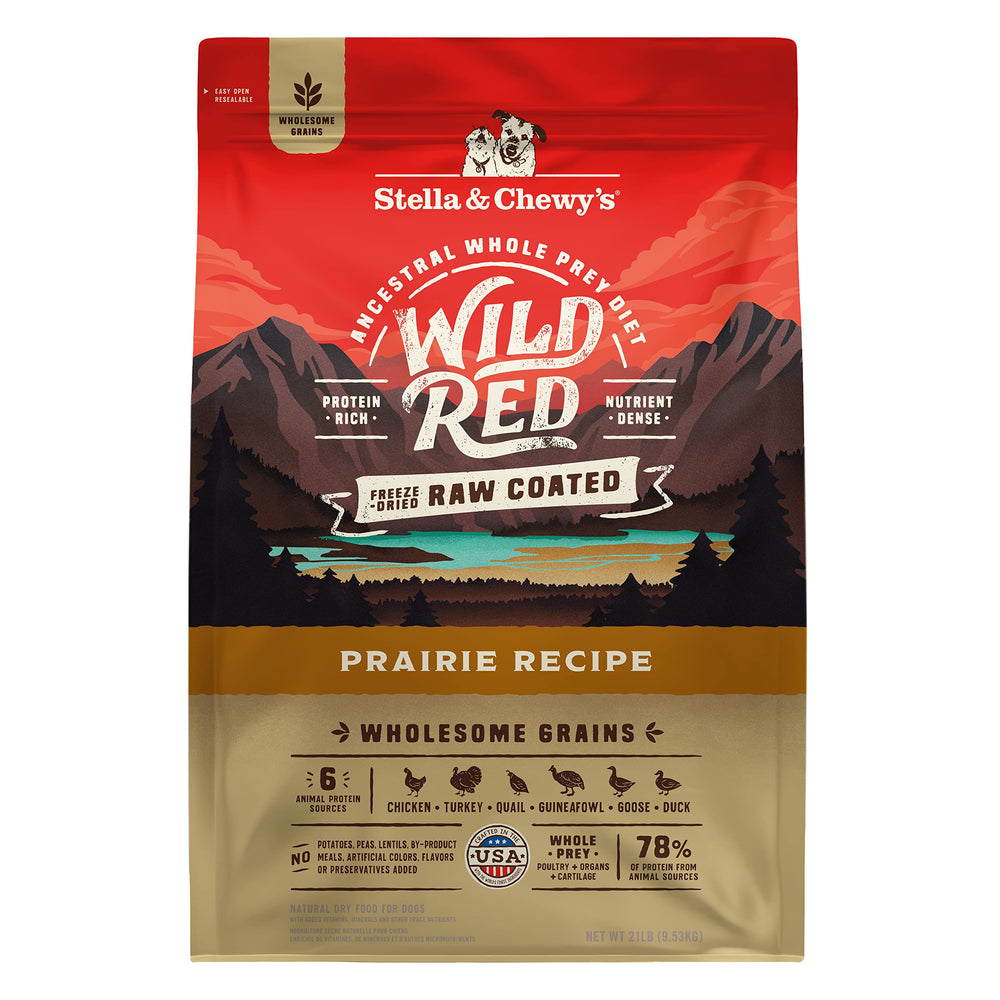 Stella & Chewy's paquet Prairie 21 lb visible, avantage de grande quantité