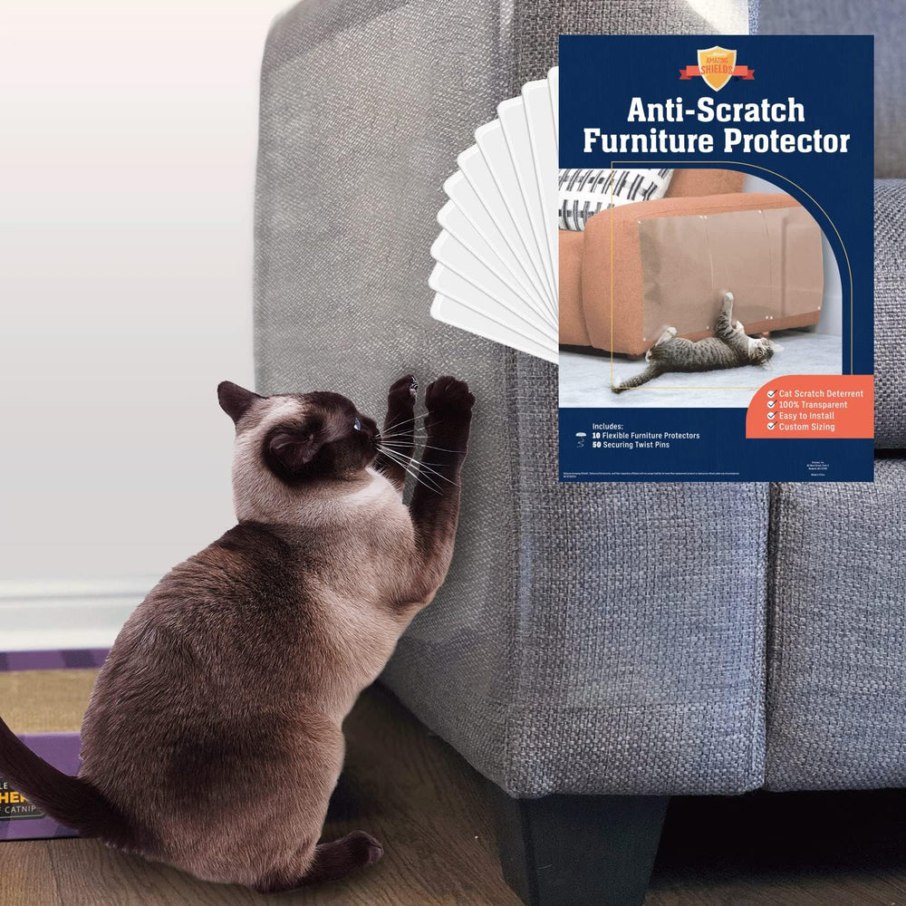 Stelucca Amazing Shields face avant du pack XL montrant 10 feuilles et épingles pour protection discrète