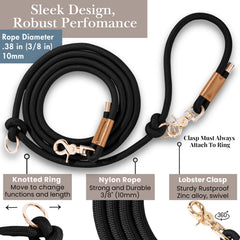 Sticks N' Bones co mousqueton pivotant 360° robuste pour sécurité accrue