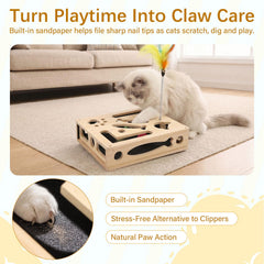 STRJOYNY accessoires inclus : billes grelot, billes herbe à chat et baguette plume pour stimulation