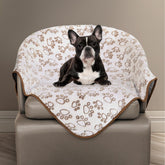 Couverture Stuffed vue avant montrant le motif pattes et le format pratique