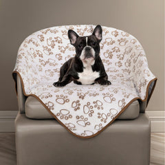 Couverture Stuffed vue avant montrant le motif pattes et le format pratique
