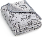 Stuffed couverture vue avant montrant motif pattes et face grise, protège meubles