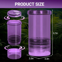 SUKEOPET corps transparent montrant mélange clair et contrôle visuel