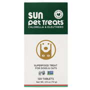 Sun Chlorella emballage avant montrant le produit et bénéfice naturel