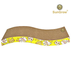 SunGrow gros plan texture du carton ondulé pour durabilité et confort de griffade