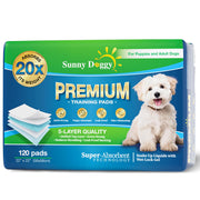 SUNNY DOGGY emballage du lot de tapis 120 pièces pour protection pratique