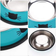 SUOXU gamelle en usage avec chat mangeant confortablement sans glisser