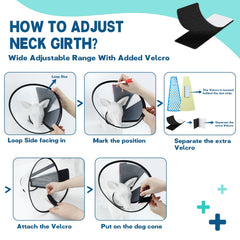 Supet collerette détail velcro pour réglage facile et sûr
