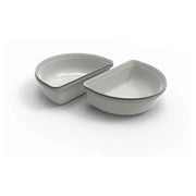 SureFeed demi-bol gris face avant montrant l’emplacement dans le feeder, praticité SureFeed