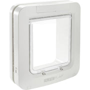 SureFlap chatière face avant blanche montrant accès sécurisé pour animal