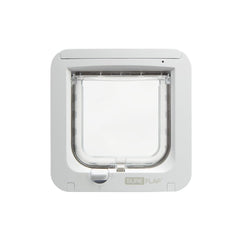 SureFlap vue face de la chatière blanche, design discret et sécurisé