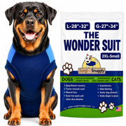 Surgi~Snuggly vue avant sur chien montrant protection complète et confort