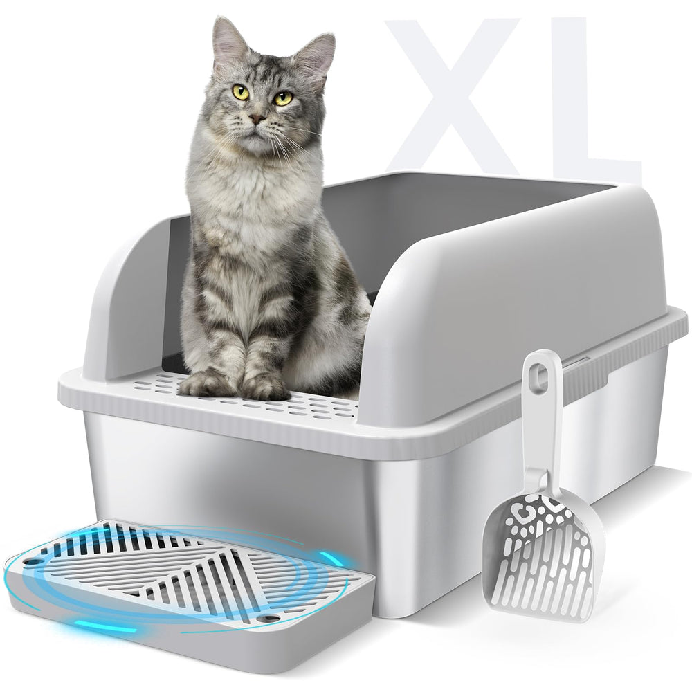 suzzipaws vue avant du bac fermé montrant confidentialité et propreté