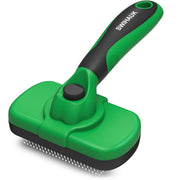 Swihauk brosse slicker face avant montrant emballage et couleur verte, utile pour rangement