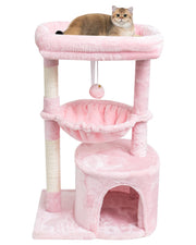 SYANDLVY arbre à chats face avant montrant design moderne et gain d'espace