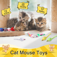 Chat jouant avec une souris Syhood, encourage exercice et interaction