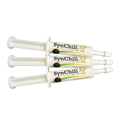 SynNutra Equine emballage avant montrant pack de 3 et facilité de transport
