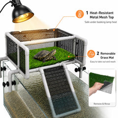 Syrolana grille métallique résistante supportant lampe chauffante