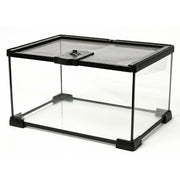 Tailwag Fable vue face du terrarium en verre montrant visibilité panoramique et sécurité