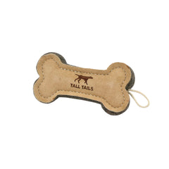 Tall Tails os en cuir face montrant forme et robustesse pour jouer