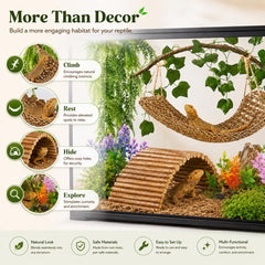 TankMatDecor hamac pour dragon barbu, offre un refuge surélevé