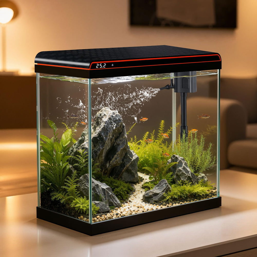 TARARIUM aquarium face avant en verre transparent montrant clarté et esthétique