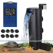 TARARIUM face avant du filtre montrant la grille double et la sortie cascade pour eau claire