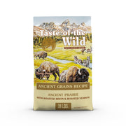 Taste of the Wild sac devant montrant le nom et le format 28 lb, utile pour l'achat