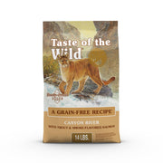 Taste of the Wild emballage face montrant le sac 14 lb pour choix informé