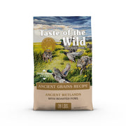 Taste of the Wild paquet avant montrant design et bénéfice appétence