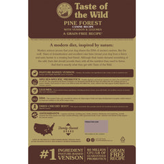 Taste of the Wild gros plan des granules montrant texture et digestibilité élevée